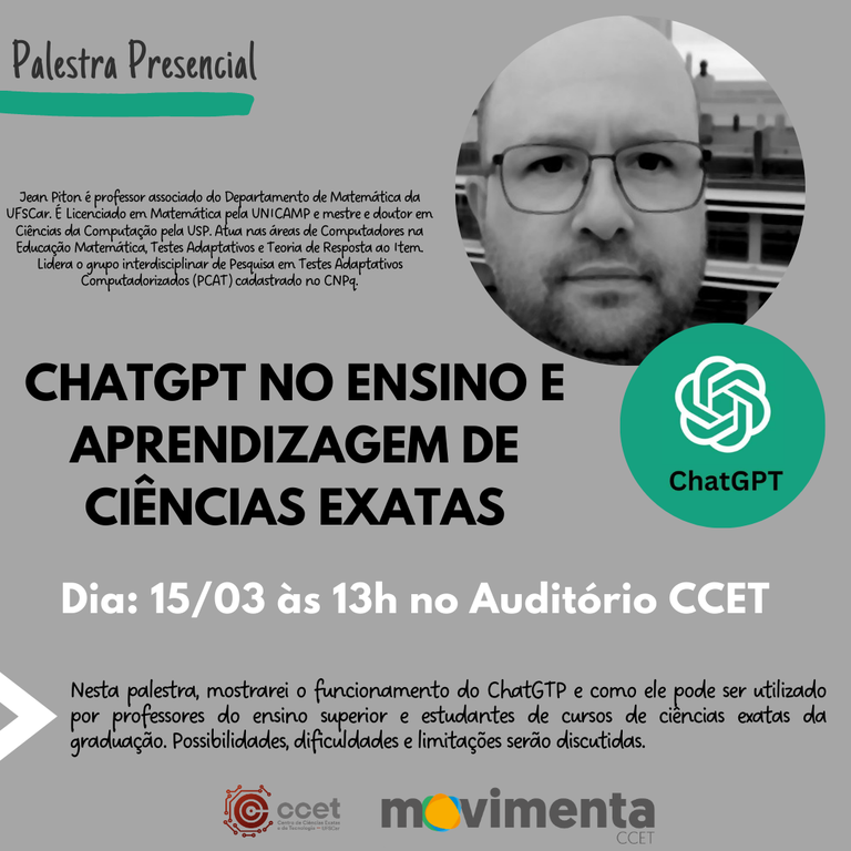 Palestra sobre ChatGPT