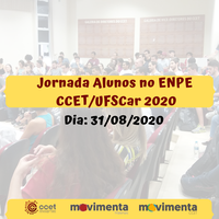 Jornada Alunos no ENPE  CCET/UFSCar 2020
