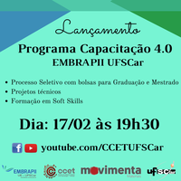 Live de Lançamento do Programa Capacitação 4.0 no âmbito da EMBRAPII UFSCar