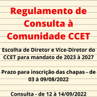 Regulamento de Consulta à Comunidade CCET